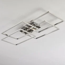 Plafonnier Cheka LED Aluminium, 4 lumières, Télécommandes