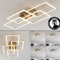 Plafonnier Cheka LED Aluminium, 4 lumières