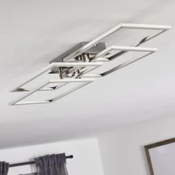 Plafonnier Cheka LED Aluminium, 4 lumières