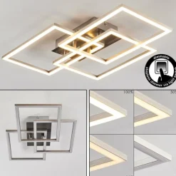 Plafonnier Cheka LED Aluminium, 3 lumières
