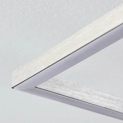 Plafonnier Cheka LED Brun, Nickel mat, 2 lumières, Télécommandes