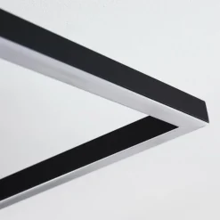 Plafonnier Cheka LED Noir, 2 lumières, Télécommandes