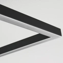 Plafonnier Cheka LED Noir, 2 lumières, Télécommandes