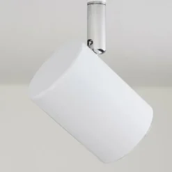 Plafonnier Chennai LED Chrome, Blanc, 2 lumières