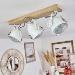 Plafonnier Chetican LED Écru, 3 lumières