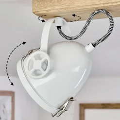 Plafonnier Chetican LED Écru, 3 lumières