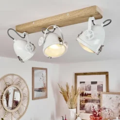 Plafonnier Chetican LED Écru, 3 lumières