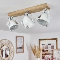 Plafonnier Chetican LED Écru, 3 lumières