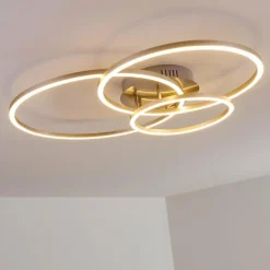 Plafonnier Chilkat LED Nickel mat, 1 lumière