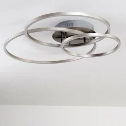 Plafonnier Chilkat LED Nickel mat, 1 lumière