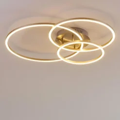 Plafonnier Chilkat LED Nickel mat, 1 lumière