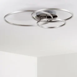 Plafonnier Chilkat LED Nickel mat, 1 lumière