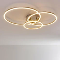 Plafonnier Chilkat LED Nickel mat, 1 lumière