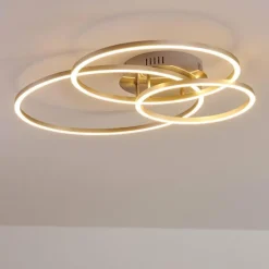 Plafonnier Chilkat LED Nickel mat, 1 lumière