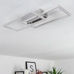 Plafonnier Chilkat LED Nickel mat, 1 lumière