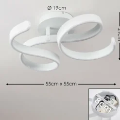 Plafonnier Chippewa LED Blanc, 1 lumière