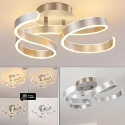 Plafonnier Chippewa LED Nickel mat, 1 lumière