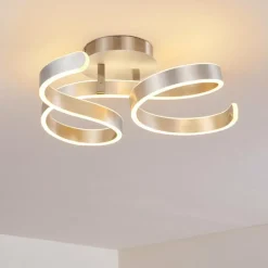 Plafonnier Chippewa LED Nickel mat, 1 lumière