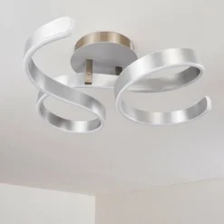 Plafonnier Chippewa LED Nickel mat, 1 lumière