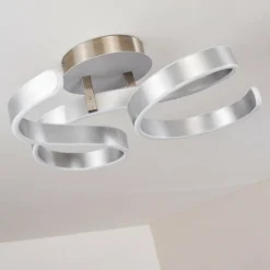 Plafonnier Chippewa LED Nickel mat, 1 lumière