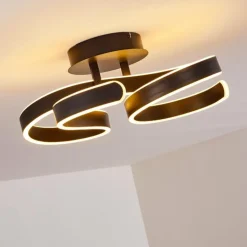 Plafonnier Chippewa LED Noir, 1 lumière