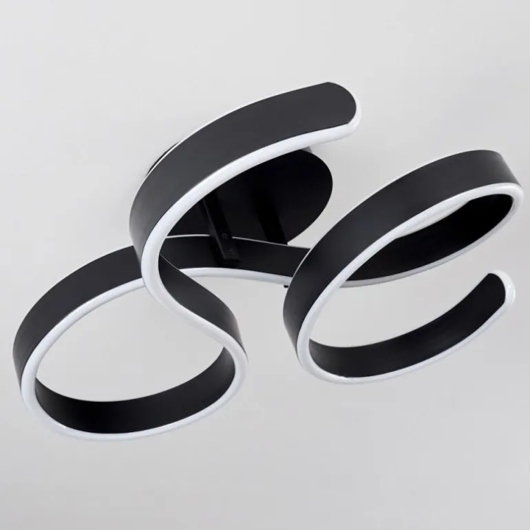 Plafonnier Chippewa LED Noir, 1 lumière