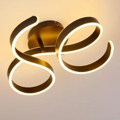 Plafonnier Chippewa LED Noir, 1 lumière