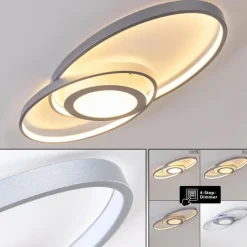 Plafonnier Chunky LED Argenté, 1 lumière