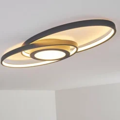 Plafonnier Chunky LED Gris, 1 lumière