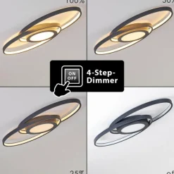 Plafonnier Chunky LED Gris, 1 lumière