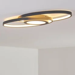 Plafonnier Chunky LED Gris, 1 lumière