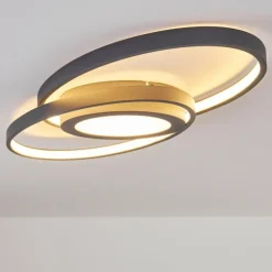 Plafonnier Chunky LED Gris, 1 lumière