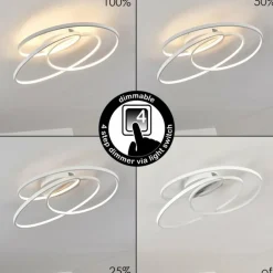 Plafonnier Chute LED Blanc, 45 lumières
