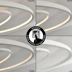 Plafonnier Chute LED Blanc, 45 lumières