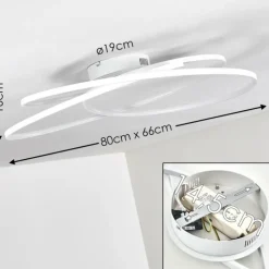 Plafonnier Chute LED Blanc, 1 lumière