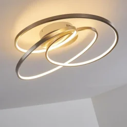 Plafonnier Chute LED Nickel mat, 1 lumière