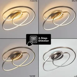 Plafonnier Chute LED Nickel mat, 1 lumière