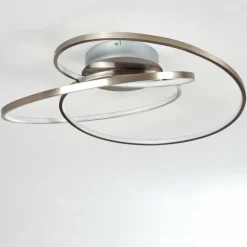 Plafonnier Chute LED Nickel mat, 1 lumière