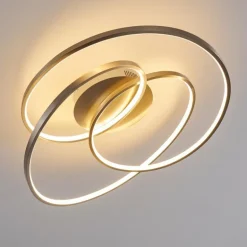 Plafonnier Chute LED Nickel mat, 1 lumière