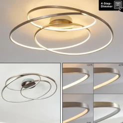 Plafonnier Chute LED Nickel mat, 1 lumière