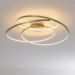 Plafonnier Chute LED Nickel mat, 1 lumière