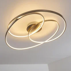 Plafonnier Chute LED Nickel mat, 1 lumière