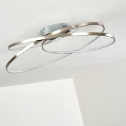 Plafonnier Chute LED Nickel mat, 1 lumière