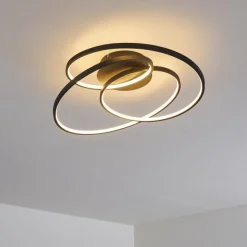 Plafonnier Chute LED Noir, 1 lumière