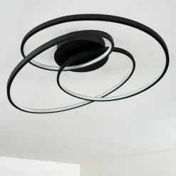 Plafonnier Chute LED Noir, 1 lumière