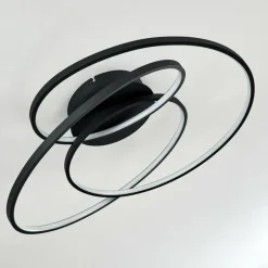 Plafonnier Chute LED Noir, 1 lumière