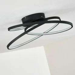 Plafonnier Chute LED Noir, 1 lumière