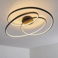 Plafonnier Chute LED Noir, 1 lumière