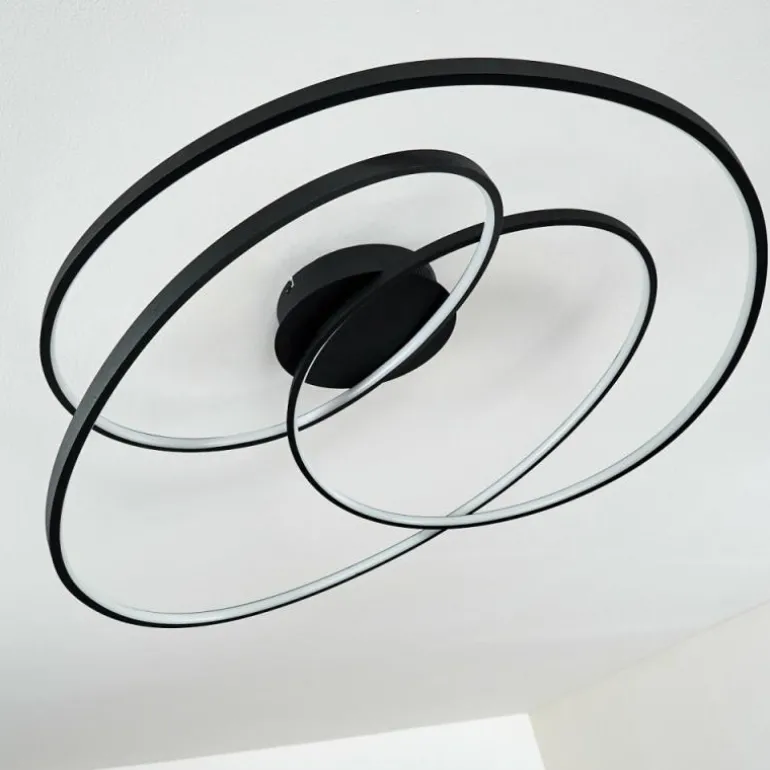 Plafonnier Chute LED Noir, 1 lumière