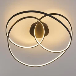 Plafonnier Chute LED Noir, 1 lumière